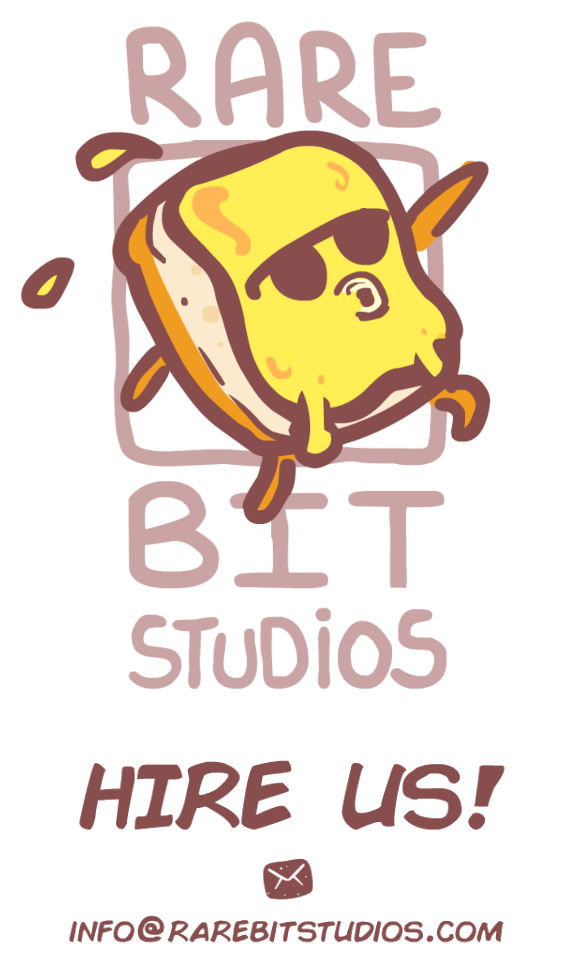 Rarebit Studios Logo & Hire Us with Email